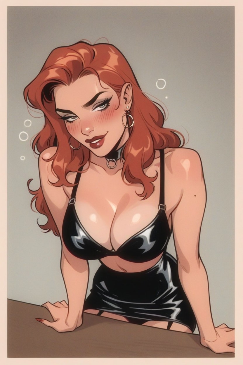 Detailed, Wearing A Lingerie Outfit, Waist Hentai AI Porn