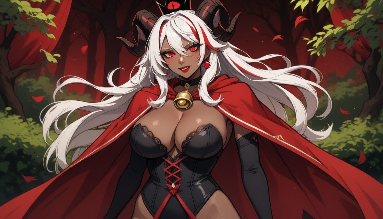 Cleavage, Corset, Black Crown Hentai AI Porn