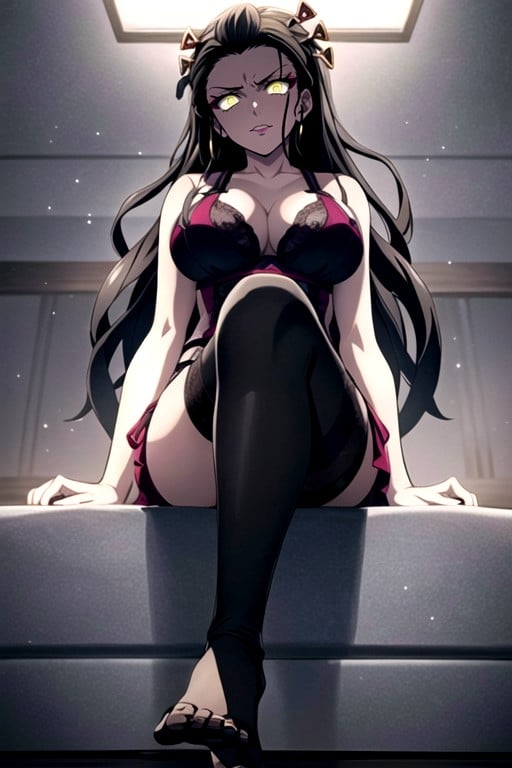 Legs Spread, Daki (demon Slayer), Medias De NylonPorno shemale IA