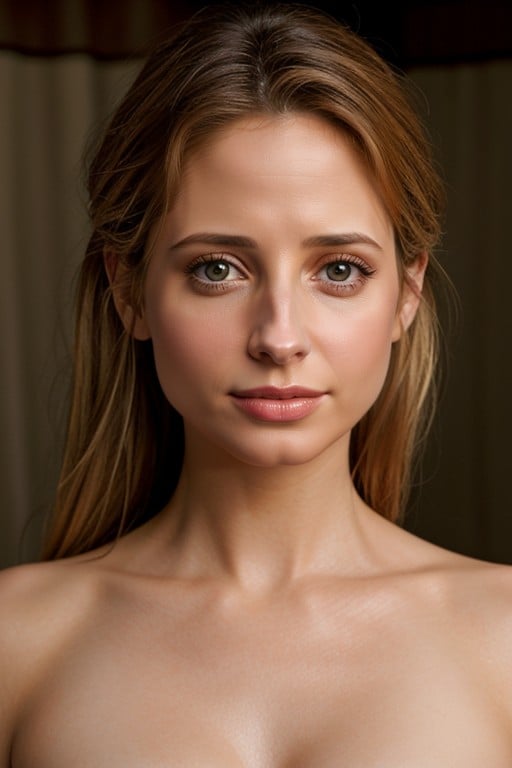 Naked, Sarah Buffy Michelle Gellar, 18+Porno IA Asiatique