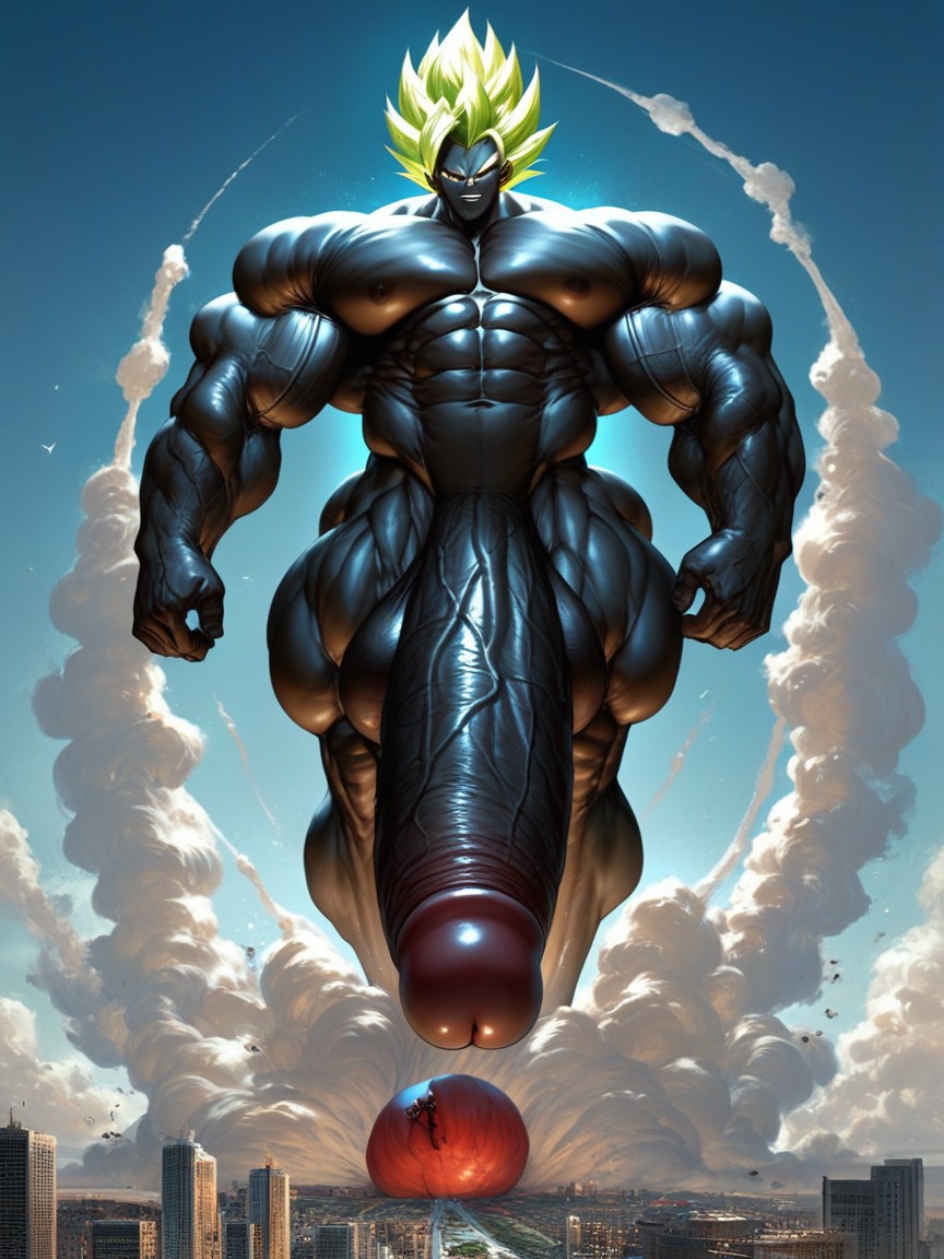 Hyper Muscle, Big Ball, Hyper Penis AI Gay Porn