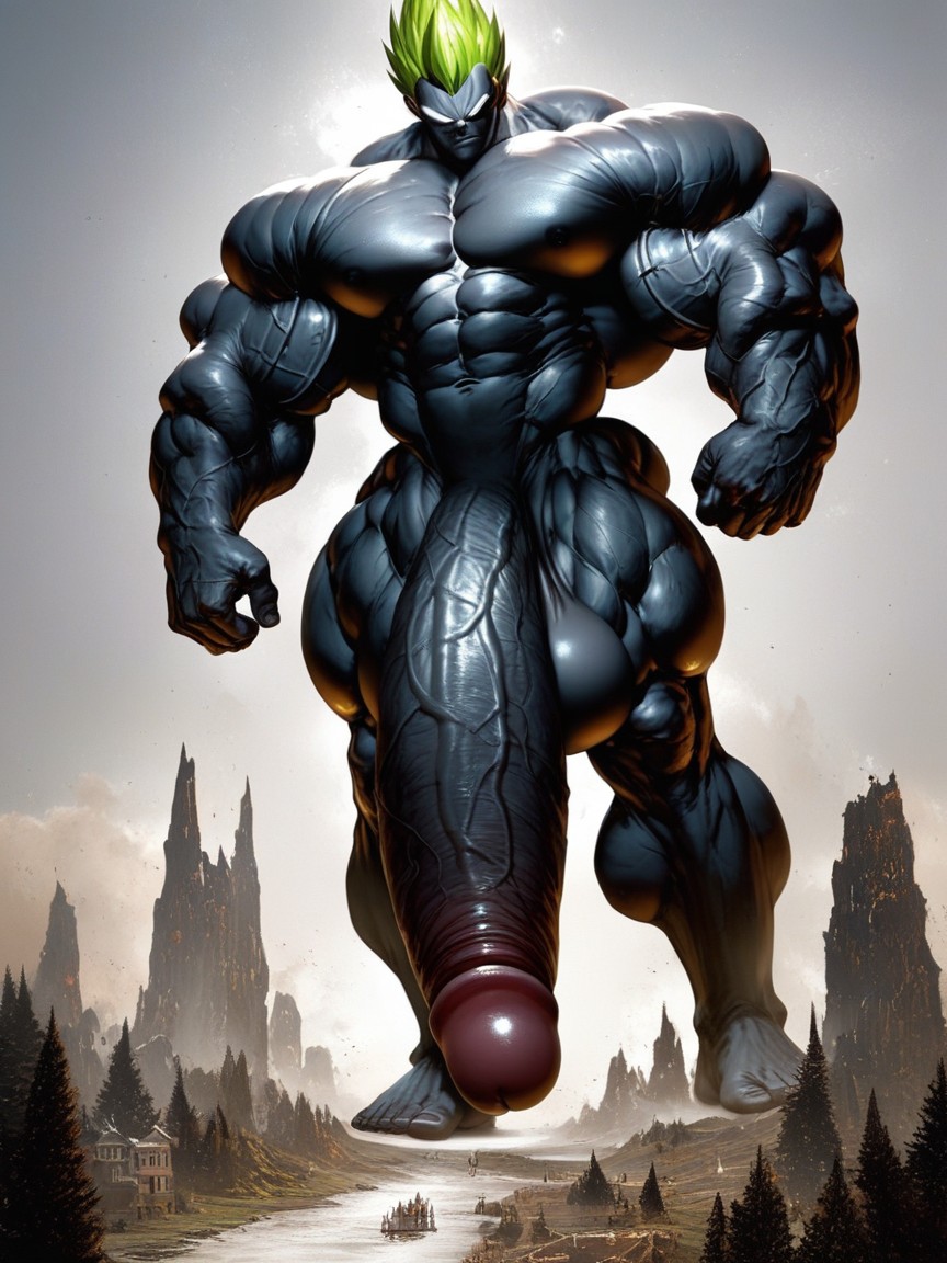 Super Saiyan, Huge Testicles, Tall Man AI同性恋黄片