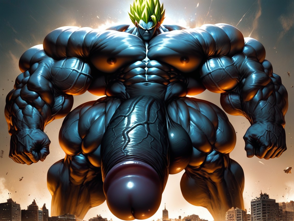 Bragging Face, Hyper Muscle, Cock Bigger Then Legs AI Gay Porn