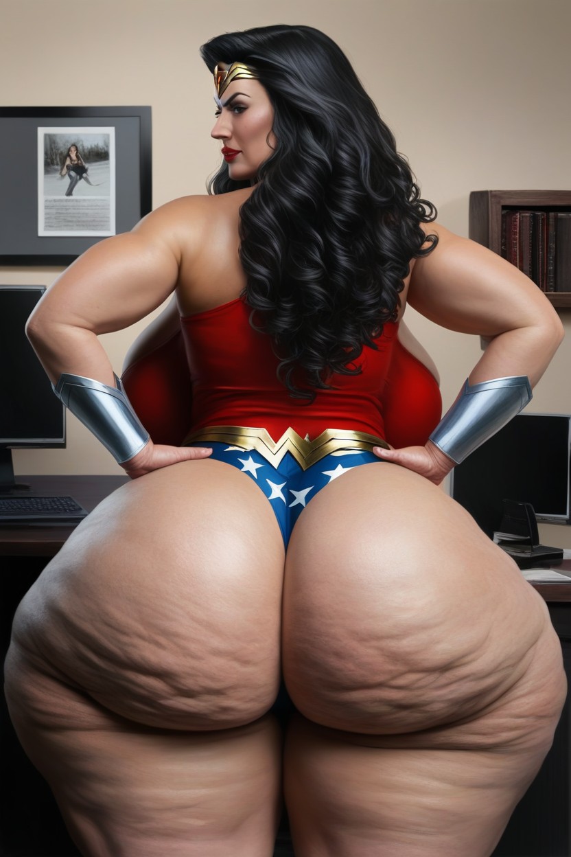 Vista Frontal, Disproportionately Large Ass, Gigantic Thighs Porno IA