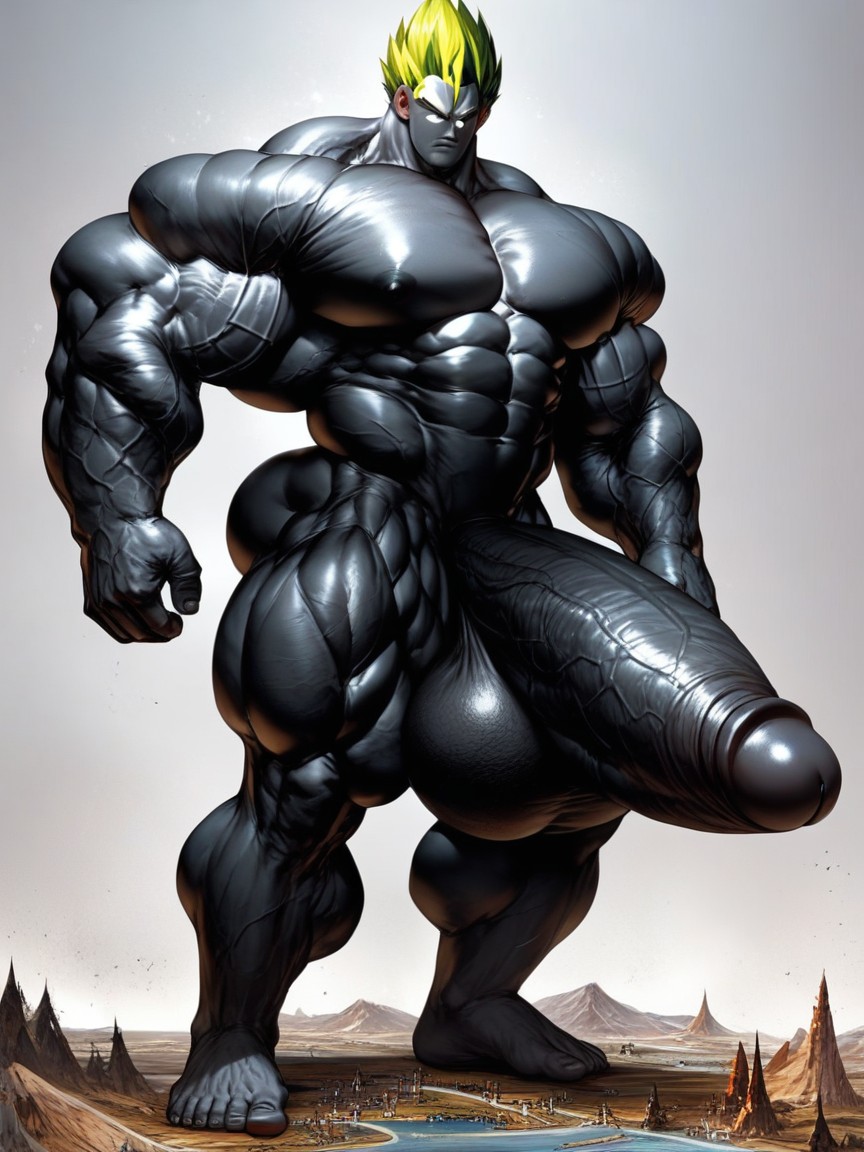 Huge Ball, 简单背景, Hyper Muscle Growth AI同性恋黄片