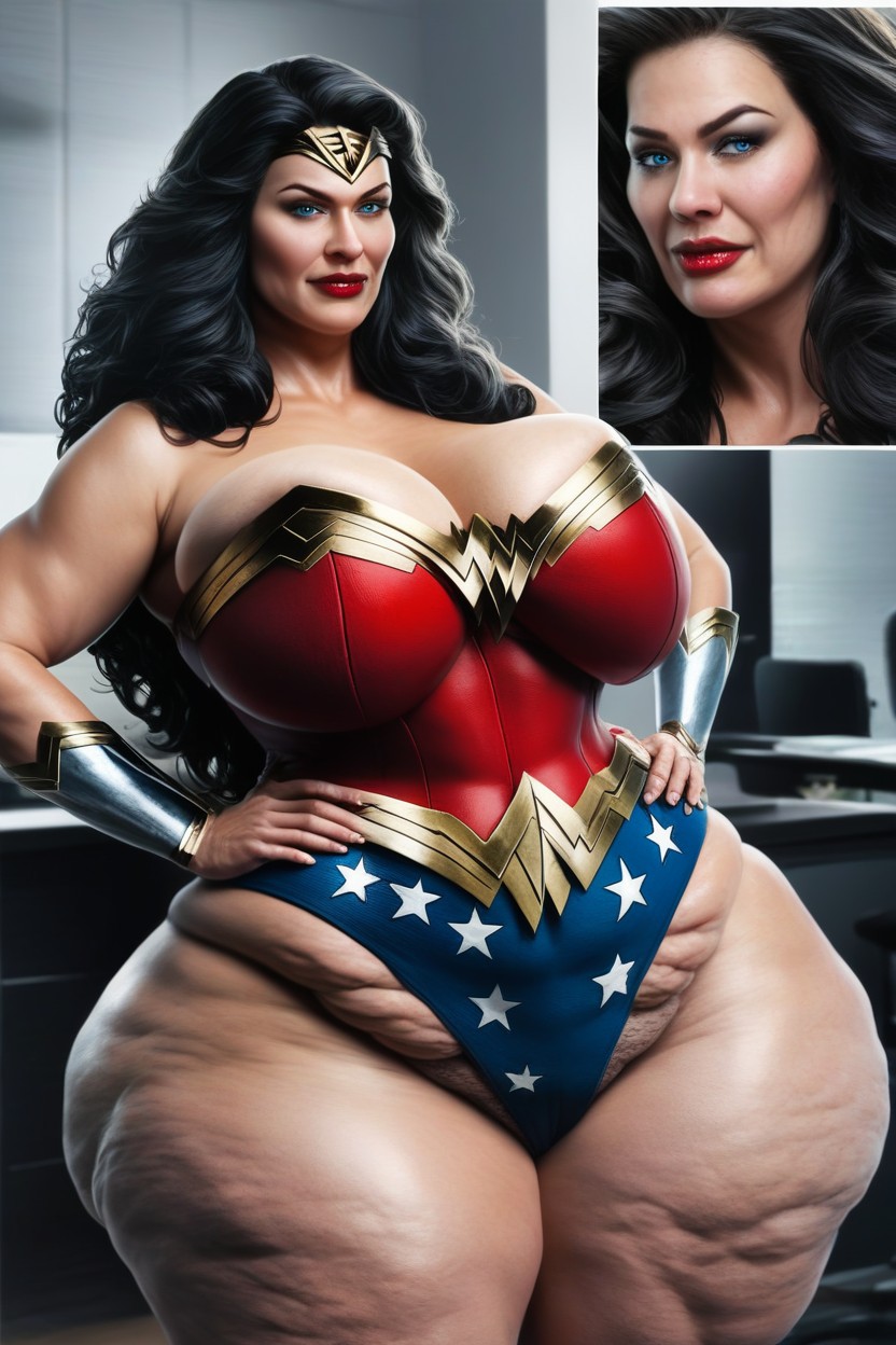Largo, Superhéroe, Gigantic Fake Booty Like Porno IA