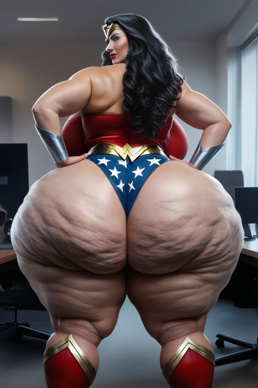 Fat Ass, Extremely Large Ass, Hands On Hips AI Porn