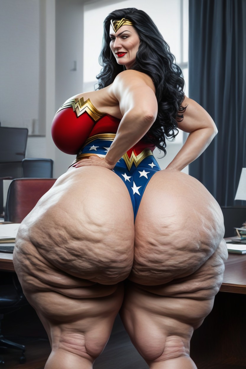 Extremely Wide Hips, Extremely Big Round Ass, Fat Hips AI Porn