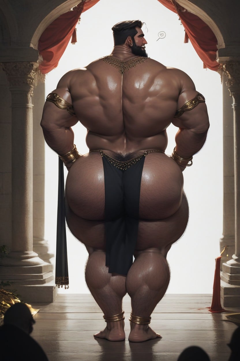 Gangster, Manly, Large Ass AI Gay Porn