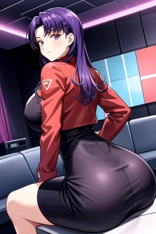 Misato (evangelion) , Huge Ass, Culo MasivoFurry IA