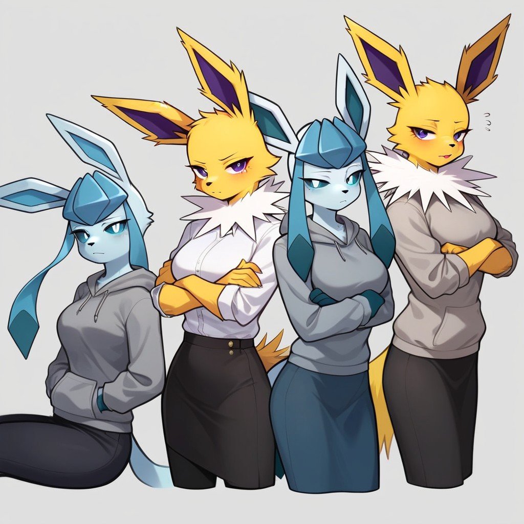 Skirt, Pokemon Glaceon, Pokemon JolteonAI獸人黃片