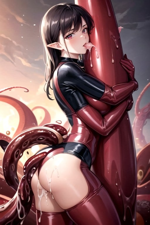 Bangs, Huge Tentacles, Deep Throat Furry AI Porn