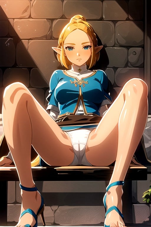 Dungeon, Zelda (the Legend Of Zelda), White Panties Hentai AI Porn