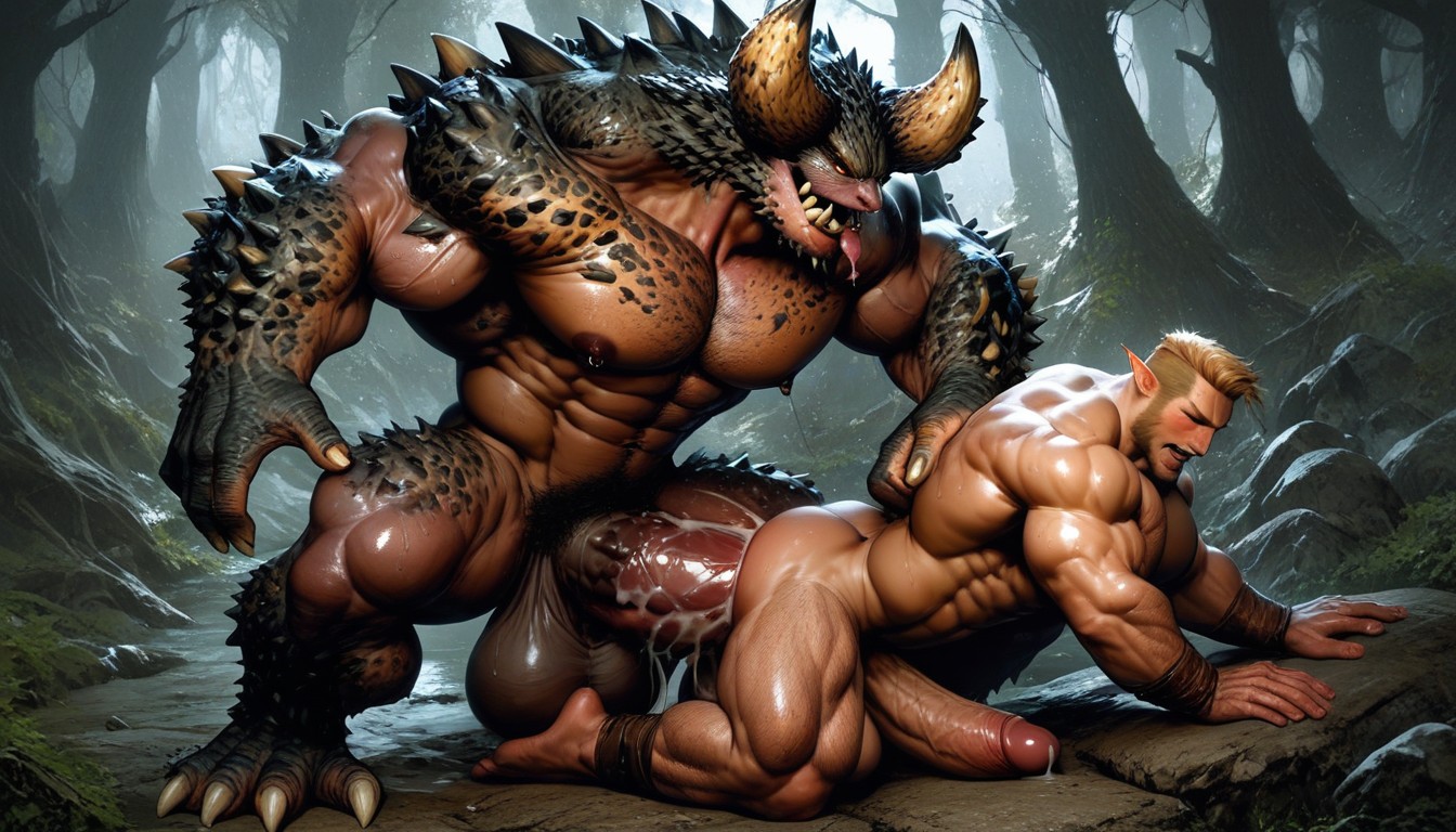 Anal Only, Spiked Cock, Hyper Girthy Cock AI Porn