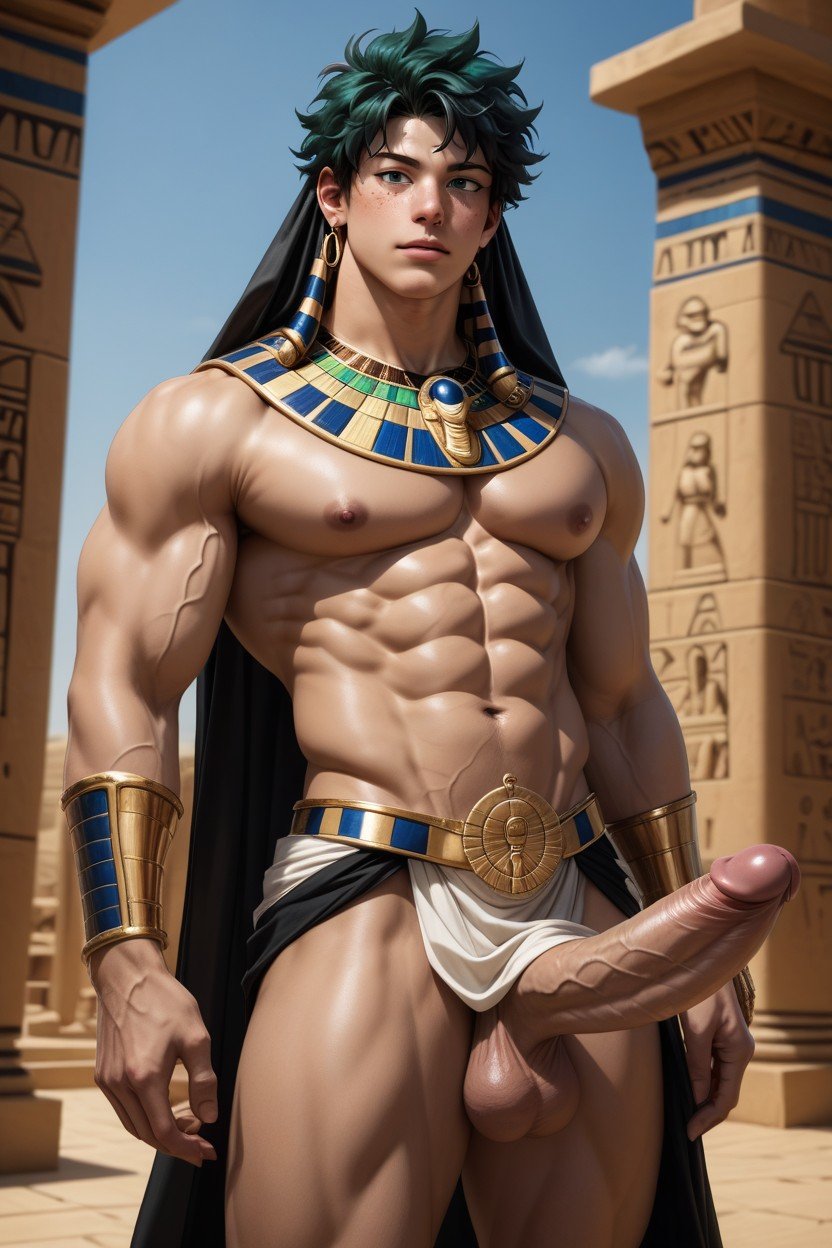 Exposed Penis, Cairo (pyramids), Pectorals AI Gay Porn