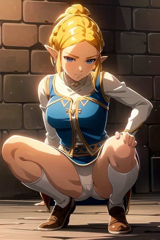 1 Person, Zelda (the Legend Of Zelda), Dungeon Hentai AI Porn