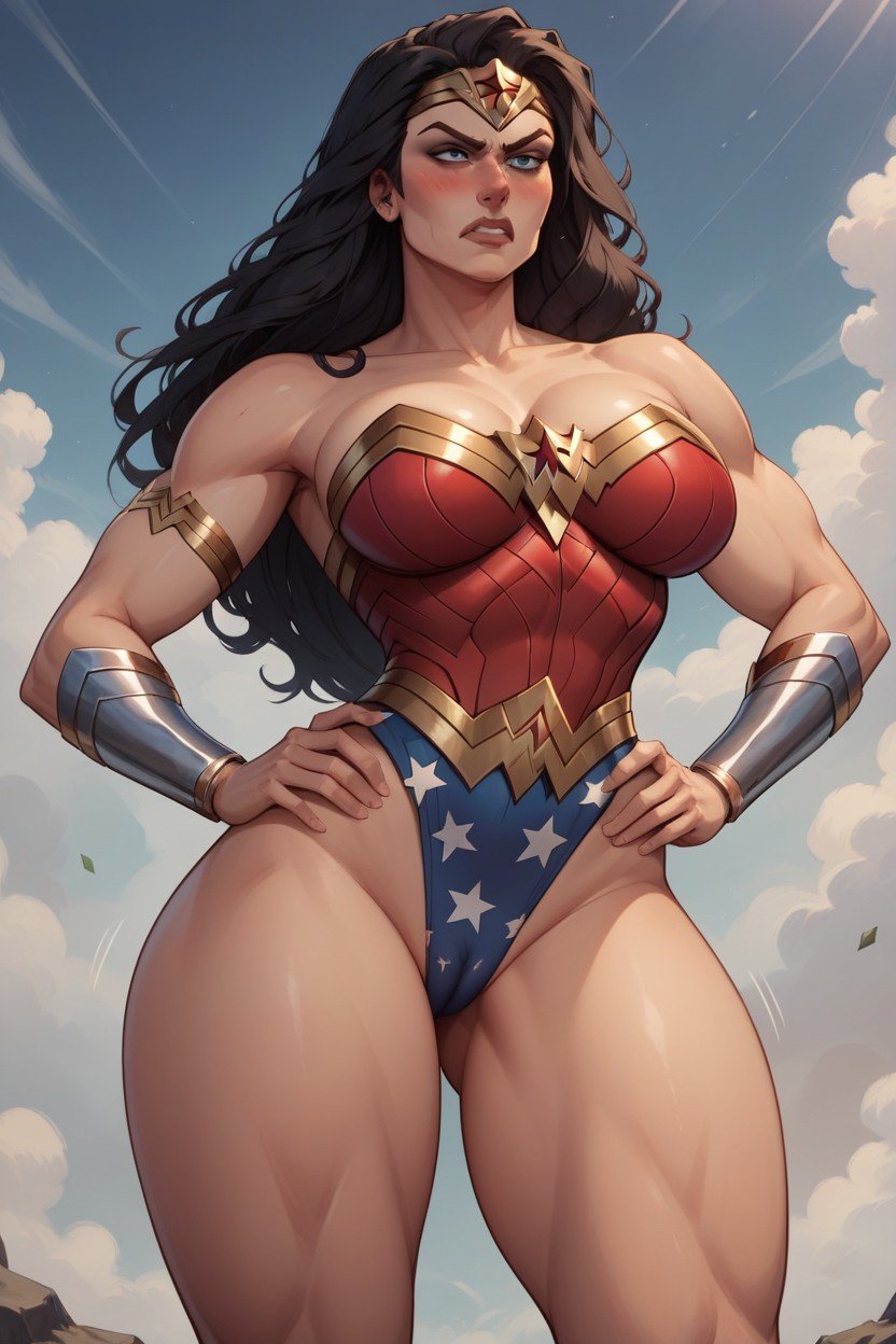 Mains Sur Les Hanches, Wonder Woman, 18+Porno IA Gay