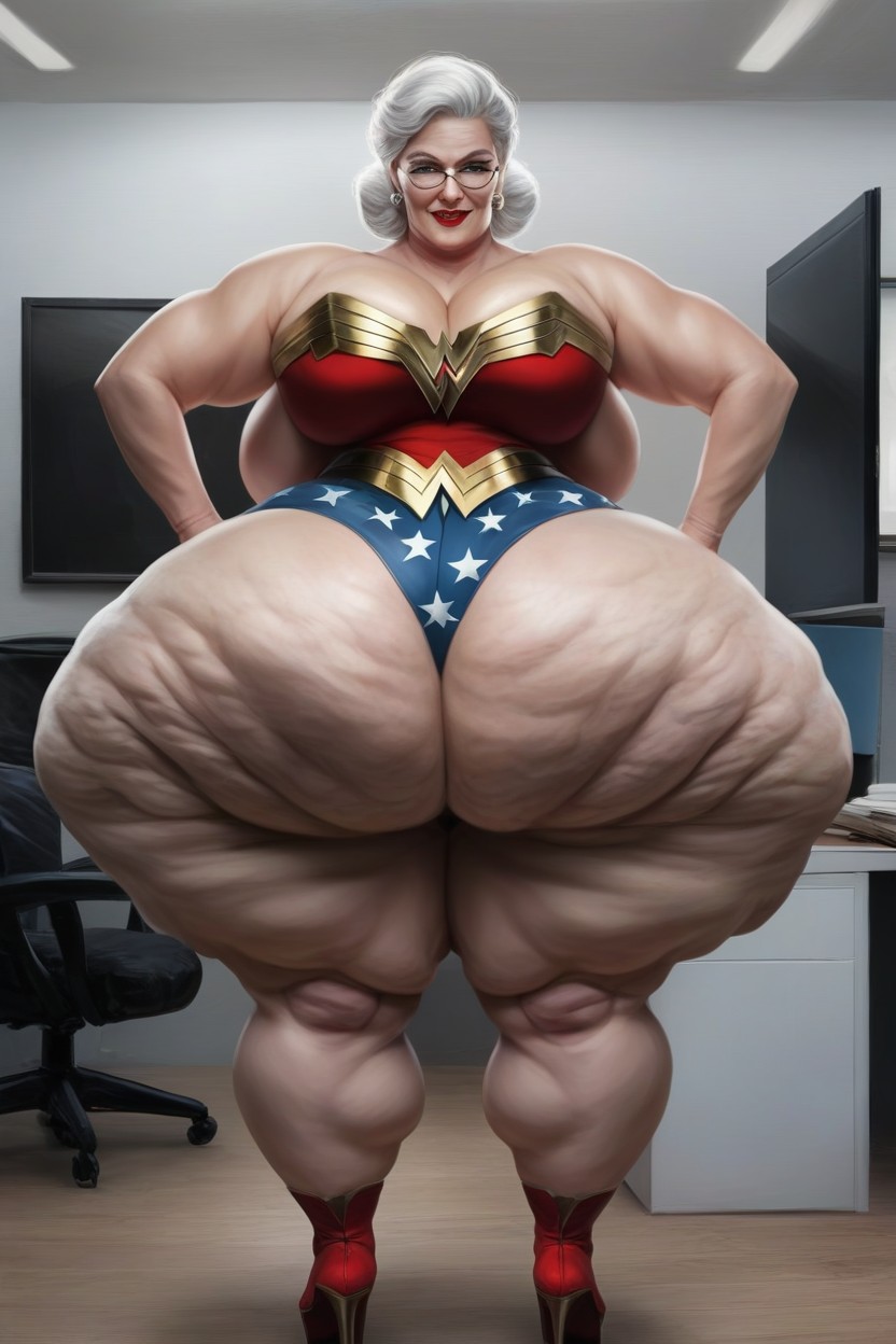 Cellulite, Extremely Large Ass, Close Up AI Porn