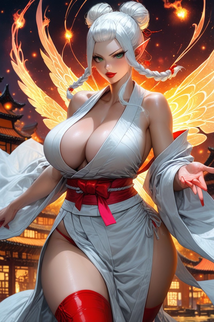 Hair Bangs Yellow, Pink Turtleneck, Massive Ass Hentai AI Porn