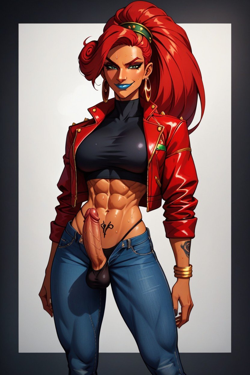 Urbosa, Tattoo, Form Fitting Clothes AI Gay Porn