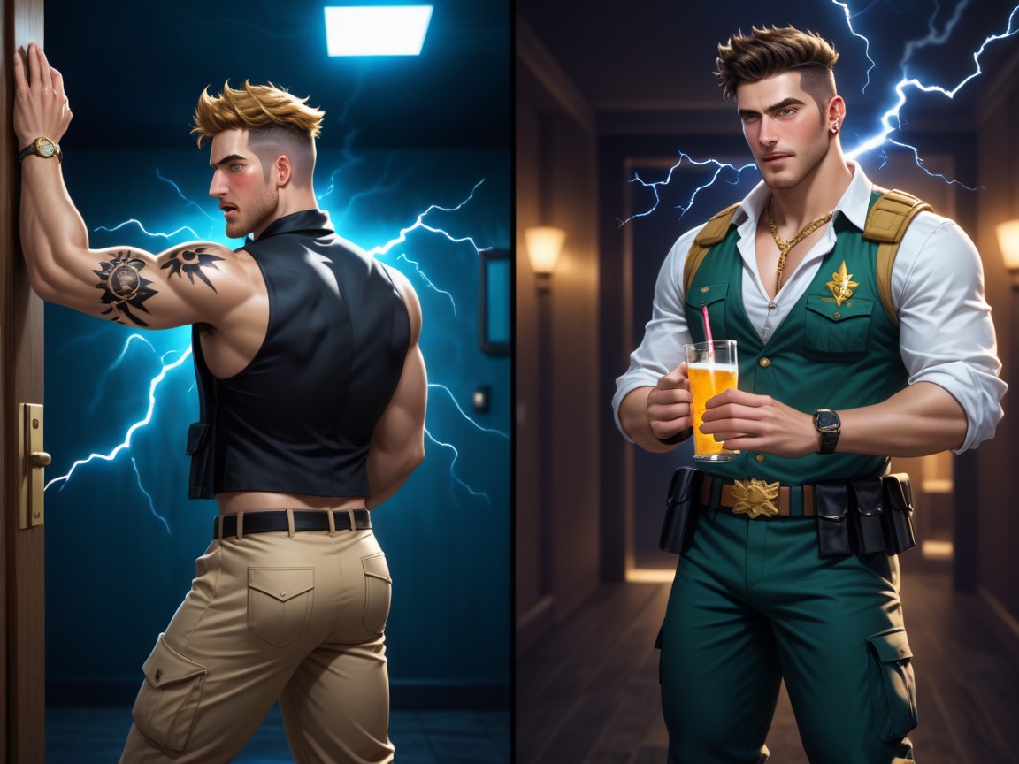 Rooftop, Electricity In Cock, Seto Aihara From Camp Buddy As God Of Thunder AI同性戀黃片