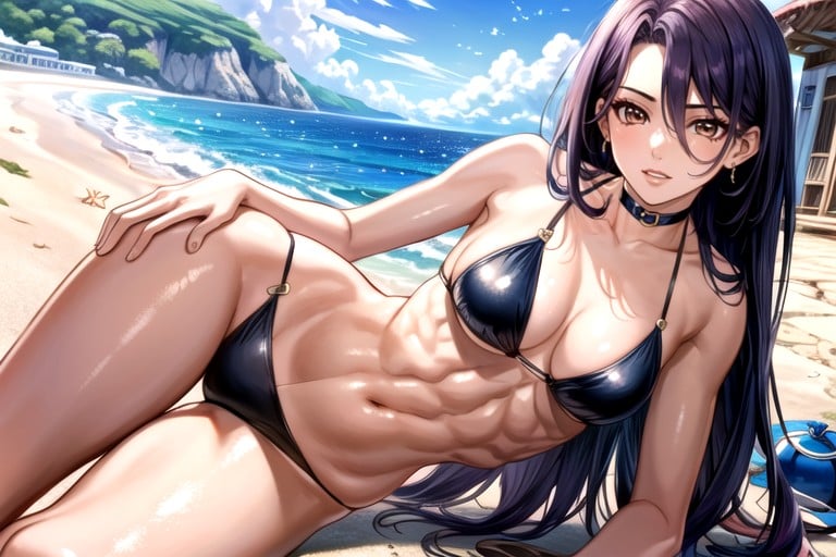 Manga In Color, Skinny, Abs Asian AI Porn