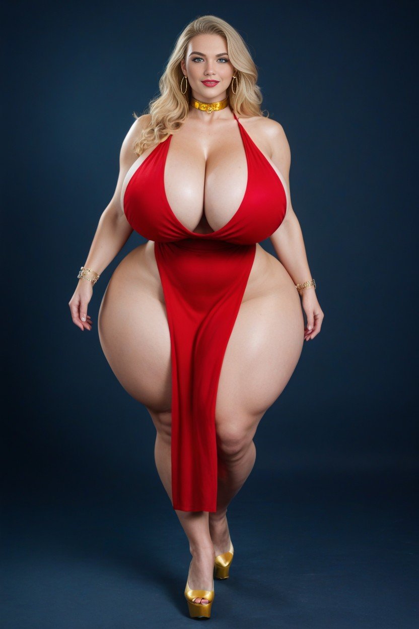 Thick Thighs, Earrings, Massive Breast Shemale AI Porn