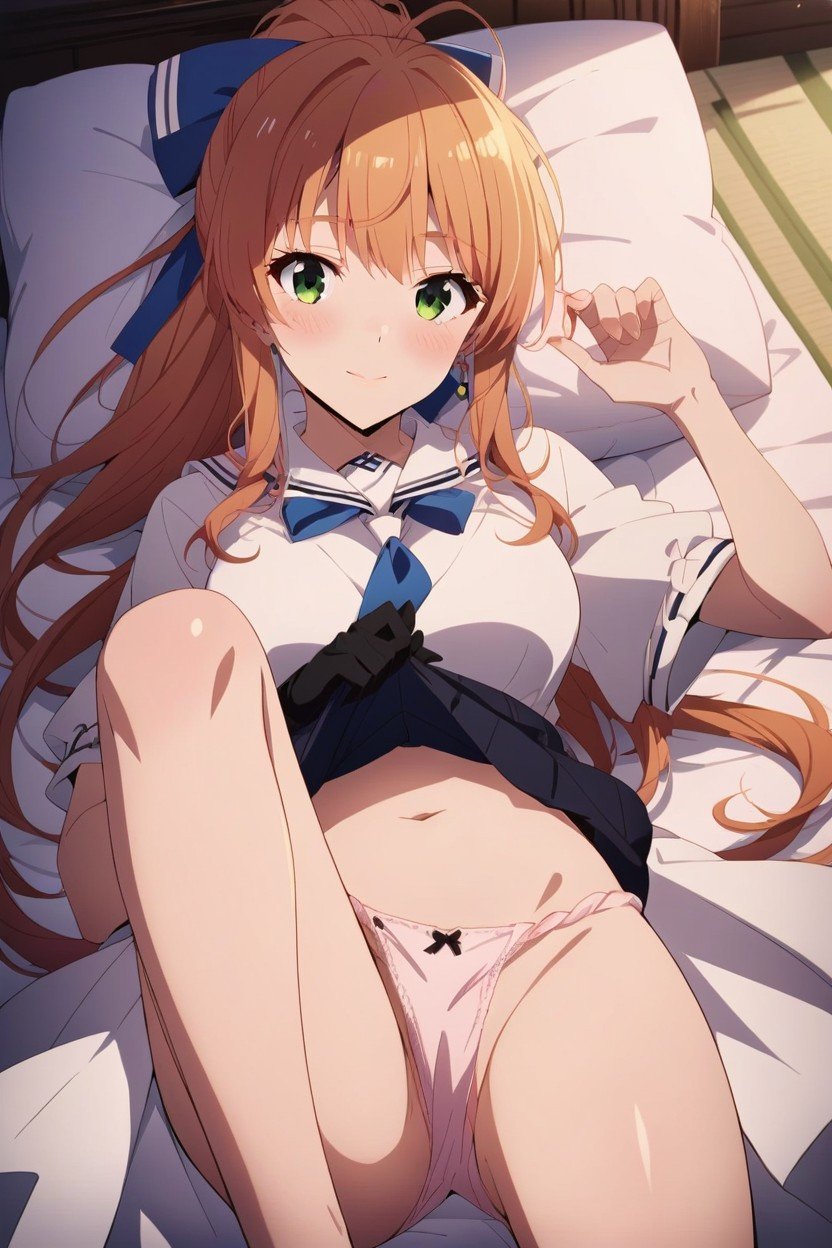 Laying, Removing Panties, Monika Ddlc Hentai AI Porn