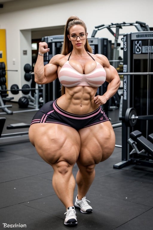 Massive Hyper, Steroids, Eyeliner Shemale AI Porn