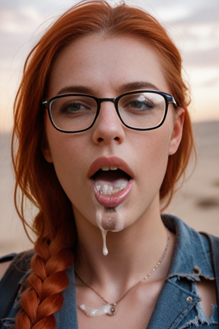 Braided, Big Lips, Redhead人妖AI色情