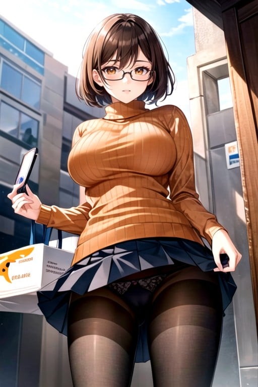 18+, Velma (scooby Doo), Bottom Up (upskirt) Furry AI Porn