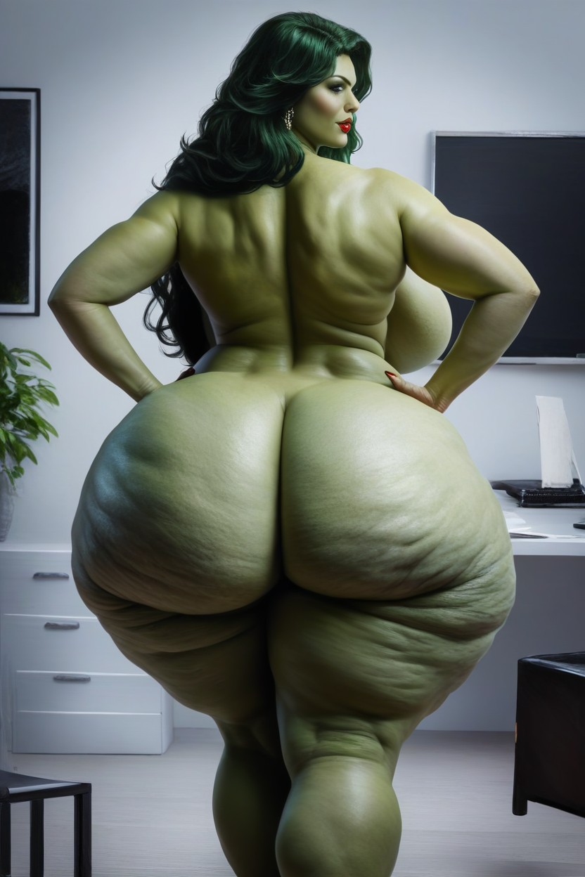 Gigantic Thighs, Thick Thighs, Insanely Huge Booty AI Porn