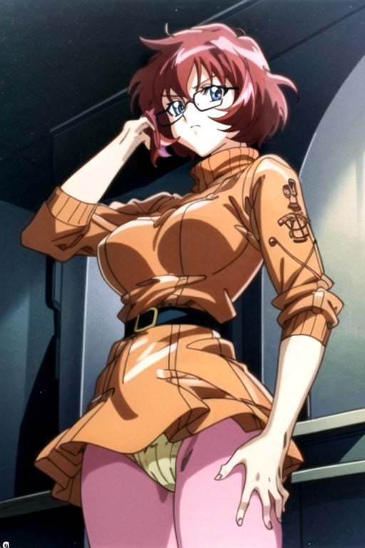 90s Style , Velma (scooby Doo), Bottom Up (upskirt) AI Gay Porn