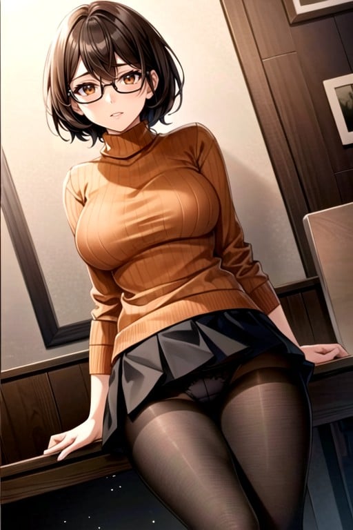 18+, Velma (scooby Doo), Bottom Up (upskirt) Furry AI Porn