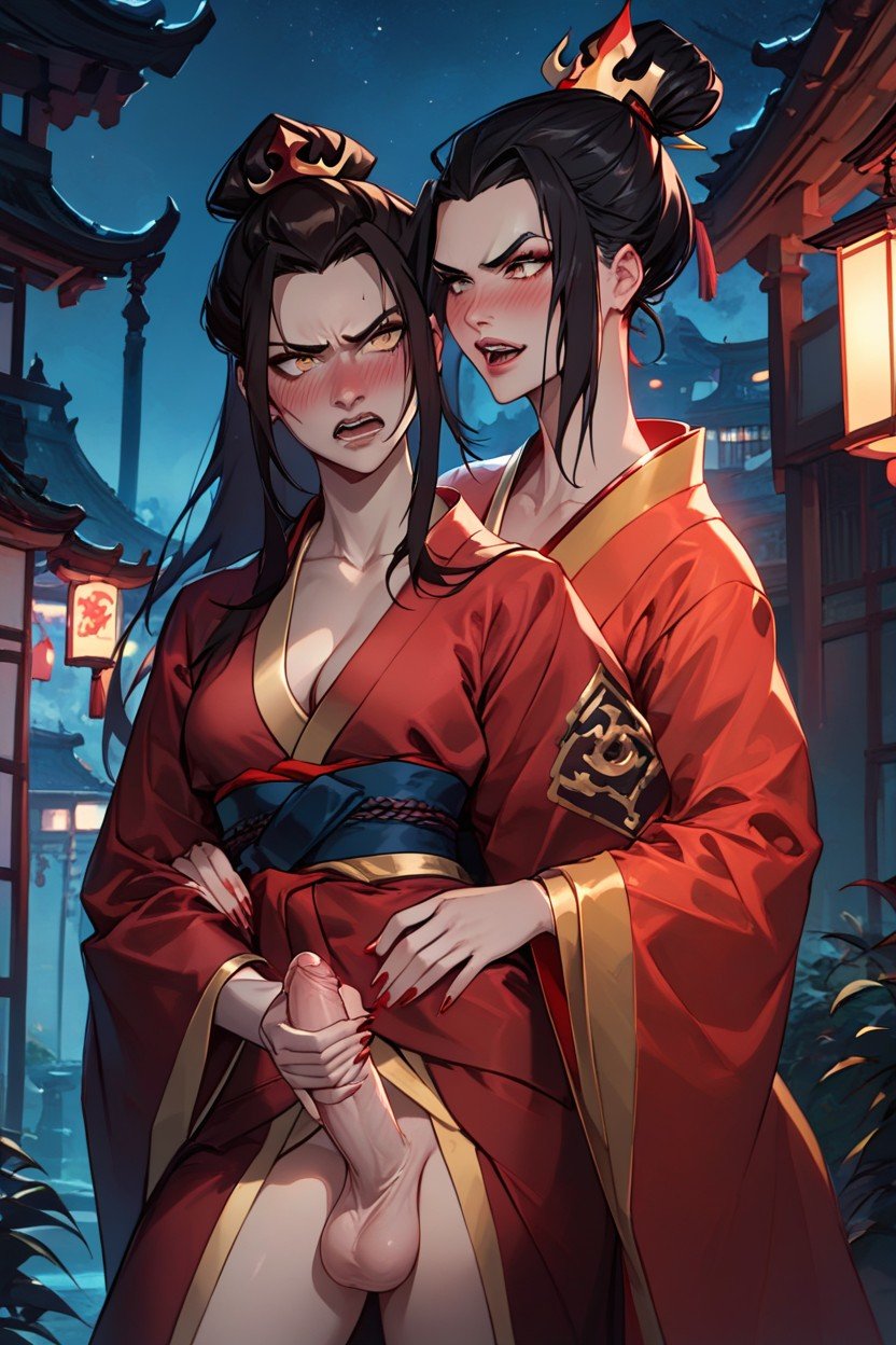 Azula, Long Hair, Low Lighting Shemale AI Porn