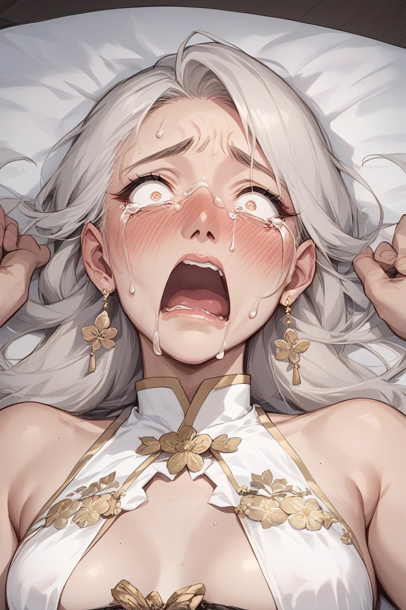 Tears, Laying, Embarrassed  Hentai AI Porn