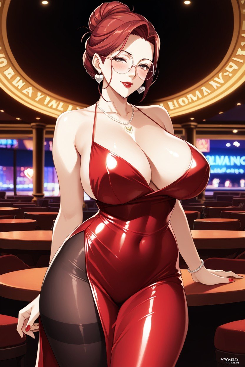 Big Ass, Vestido De Seda, WomanHentai IA