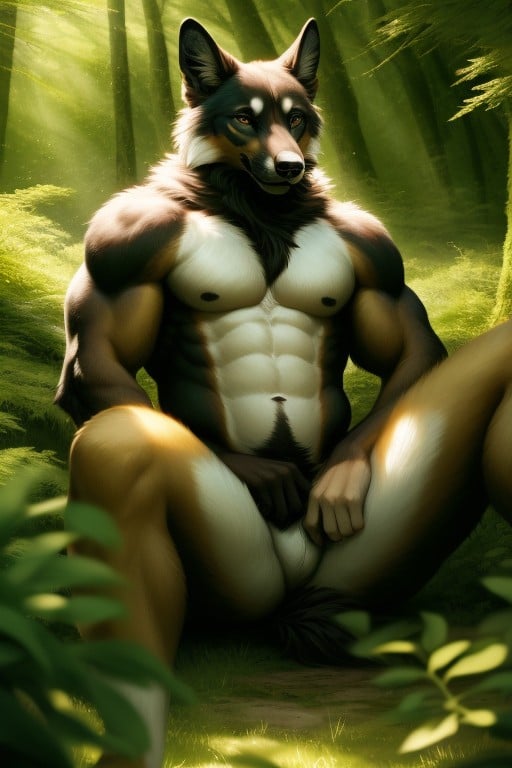 Muscular, 20+, Dog Furry AI Porn