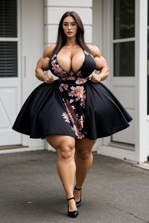 Extremely Wide Penis, Steroids Buff Goddess, Ripped Muscles퍼리 AI 포르노