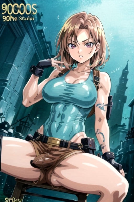 Lara Croft (tomb Raider), 18+, Style Des Années 90Porno IA Hentai