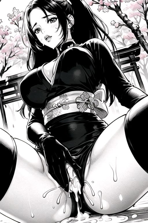 18+, Black & White Manga, Raining Furry AI Porn