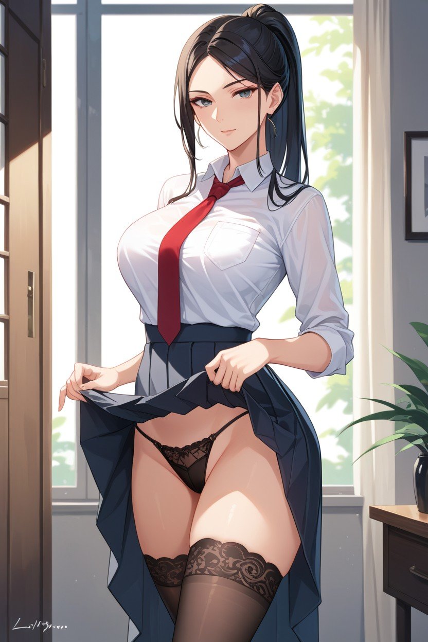 黑丝, 制服, 苗条AI黄漫