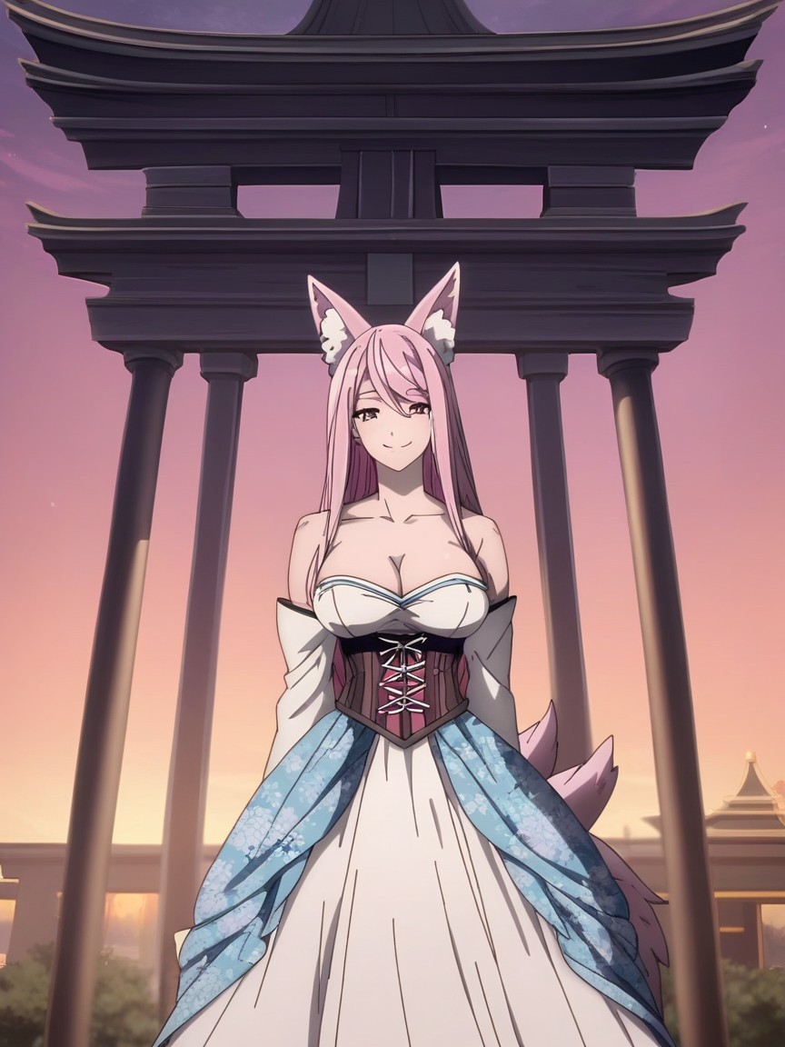 Looking At Viewer, Long Pink Hair, High Resolution Hentai AI Porn