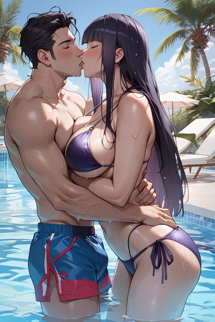 Piscina, Kissing Guy From The Front, Guy Grabbing Women AssFurry IA