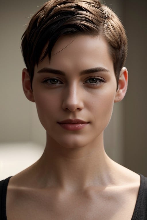 Pixie Cut, Very Short Hair, 18+ AI Gay Porn