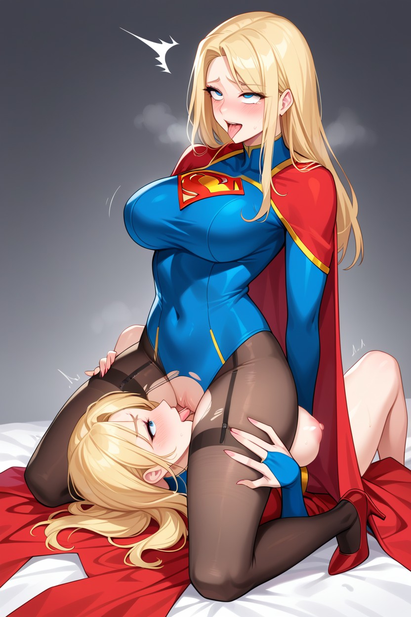 Ahegao, Skinny, Side View AI Porn
