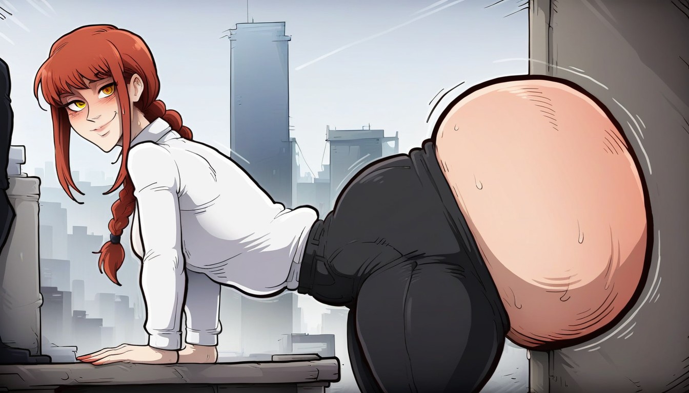 Gigantic Ass, Looking At Viewer, Bending Over AI Porn