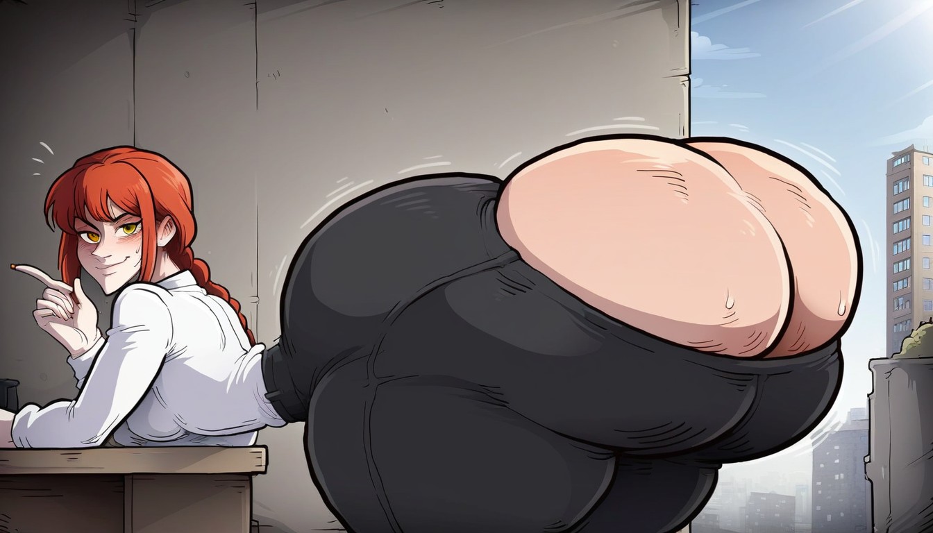 Gigantic Ass, Fat Ass, Blushing AI Porn