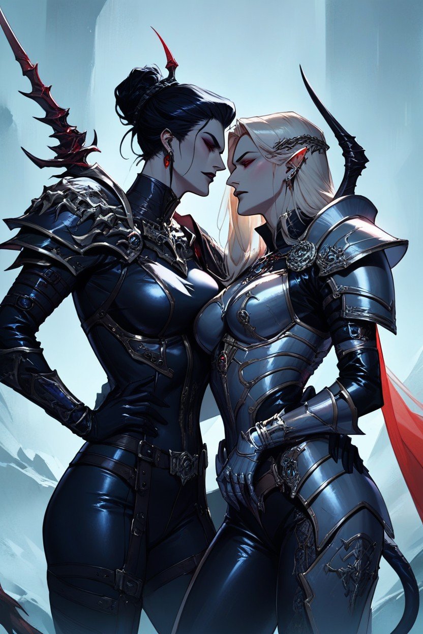 Sisters Of Battle From Warhammer Being Sexually Corrupted By A Demon Of Slaanesh Armor, Armor, LatexHentai IA