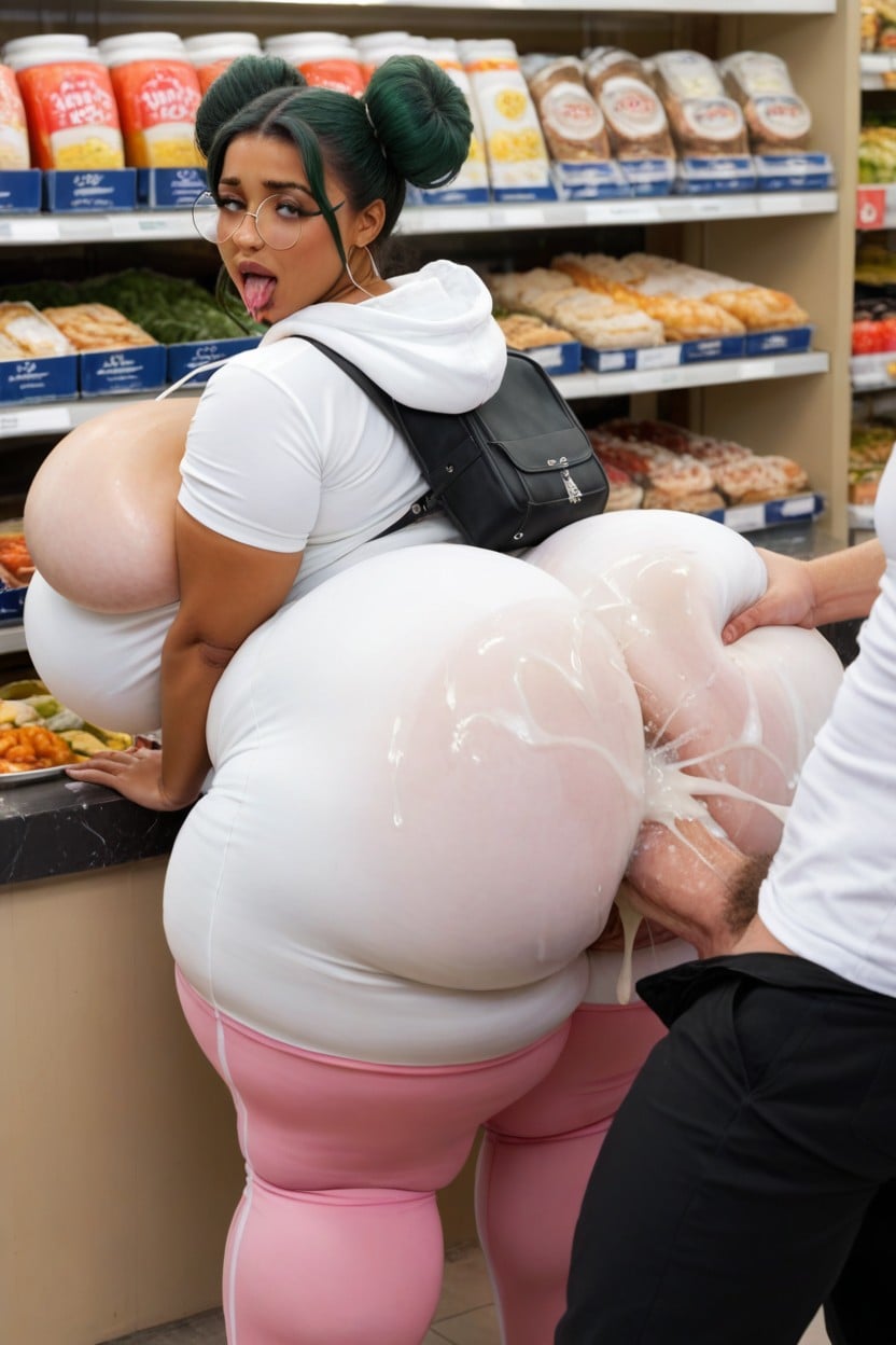 Gigantic Impossibly Big Ass, Shocked, Ass Bubble Butt BBW AI Porn